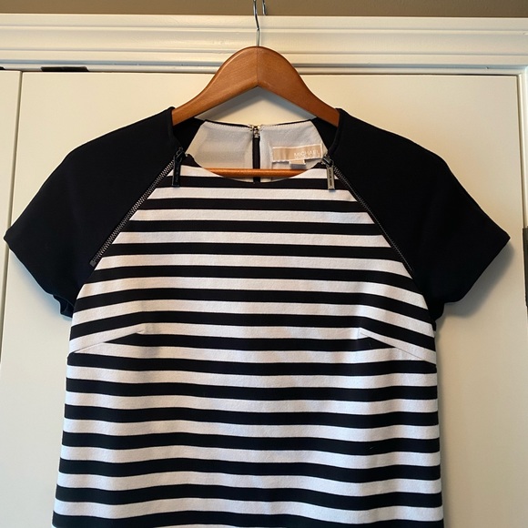 Michael Kors white and black dress with the zipper accents - Picture 2 of 5